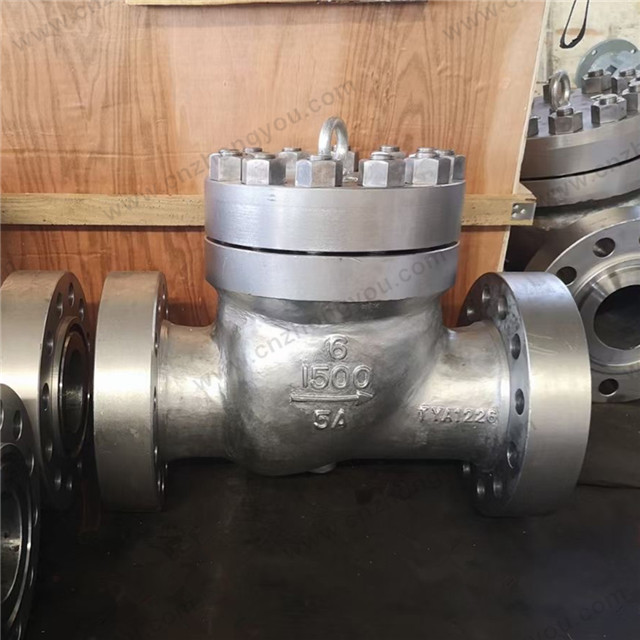 Bolted Cover 5A Swing Check Valve, 6inch 1500LB, ASTM A995 5A Body, ASTM A995 5A Trim, RTJ Ends