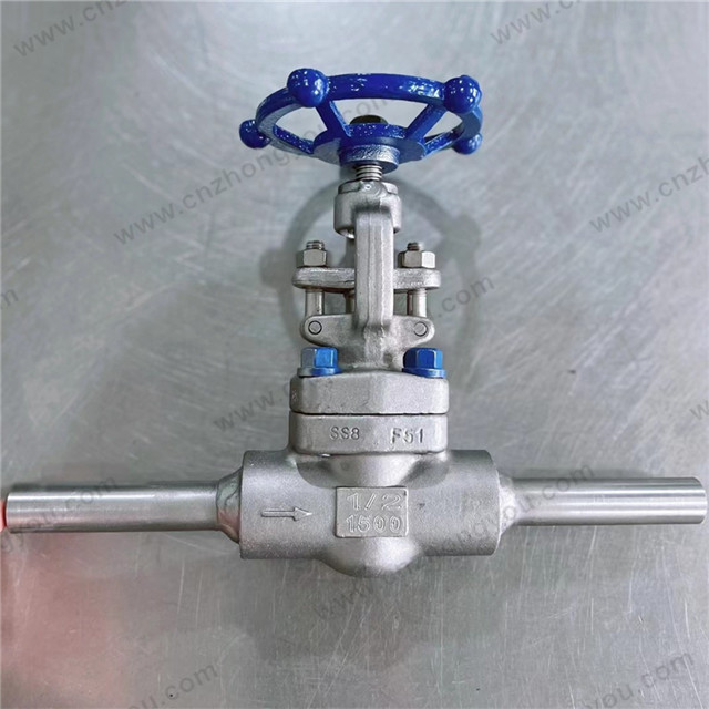 Extended Body Globe Valve, 0.5'' 1500LB, ASTM A182 F51 Body, ASTM A182 F51 Trim, BW Ends