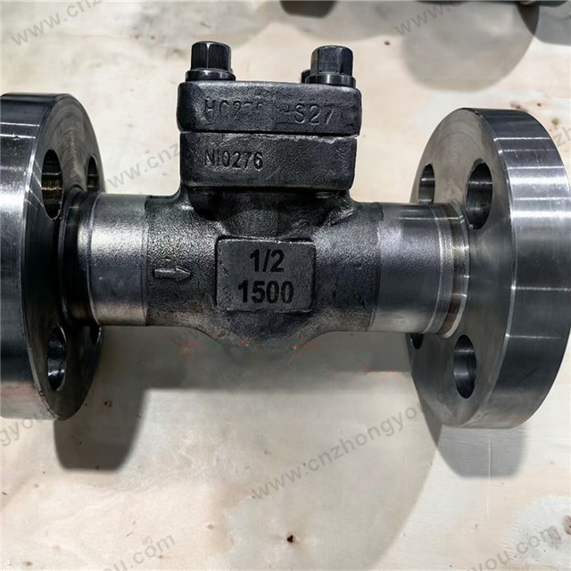 Forged Steel N10276 Swing Check Valve, 0.5'' 1500LB, N10276 Body, HC276 Trim, Flanged Ends