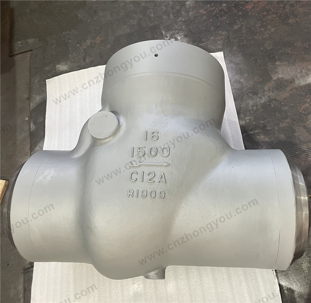 Pressure Seal Cover Swing Check Valve, 16'' 1500LB, ASTM A217 C12A Body, J84090 Trim, Butt Welded Ends